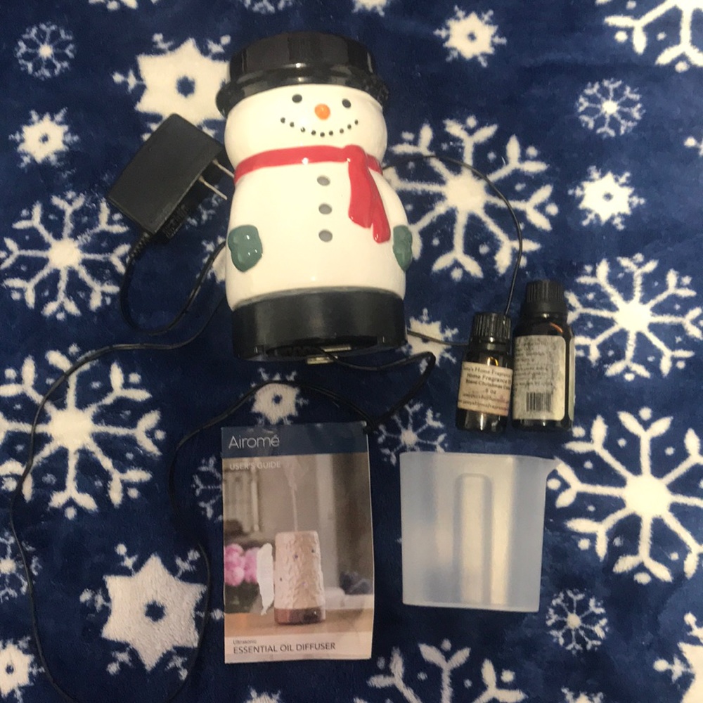 Snowman Christmas essential oil diffuser